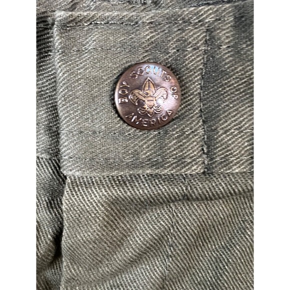 Vtg Boy Scouts of America Shorts OFFICIAL UNIFORM Mens Green Size 34 6.5" Inseam - Picture 3 of 8